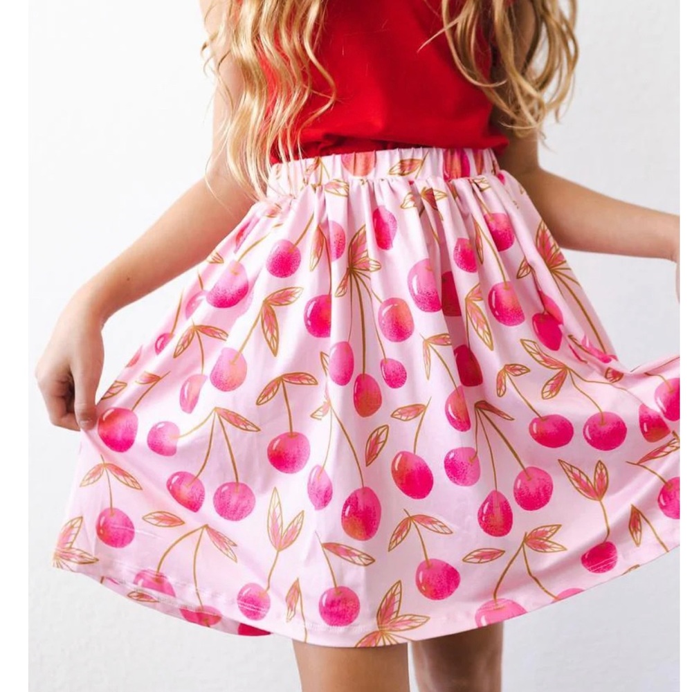 NWOT Mila & Rose “Cherry Cute Twirl Skirt”